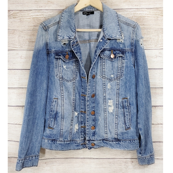 distressed boyfriend denim jacket